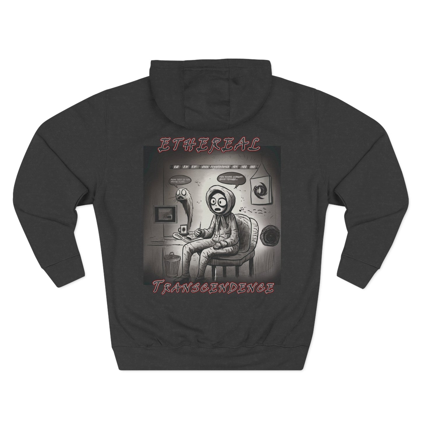 Fleece Hoodie - Existential Crisis Design "School boy"