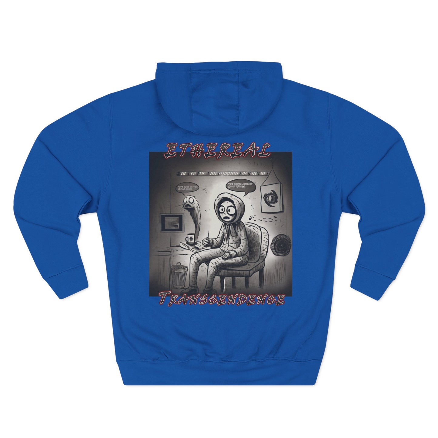 Fleece Hoodie - Existential Crisis Design "School boy"