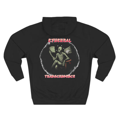 Fleece Hoodie - Existential Crisis Design "How to be Human"