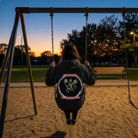 Fleece Hoodie - Existential Crisis Design "How to be Human"