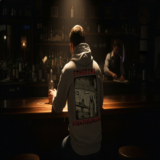 Fleece Hoodie - Existential Crisis Design "Feeling dizzy?"