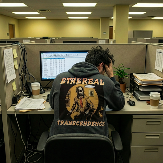 Fleece Hoodie - Existential Crisis Design "Mondays"