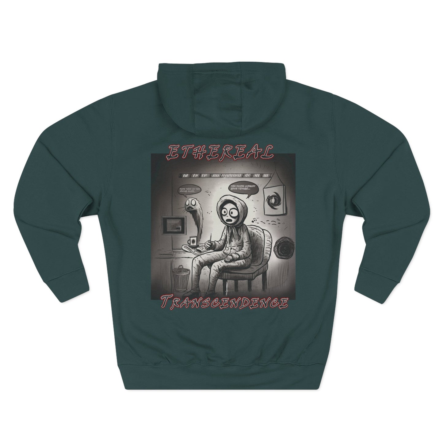 Fleece Hoodie - Existential Crisis Design "School boy"