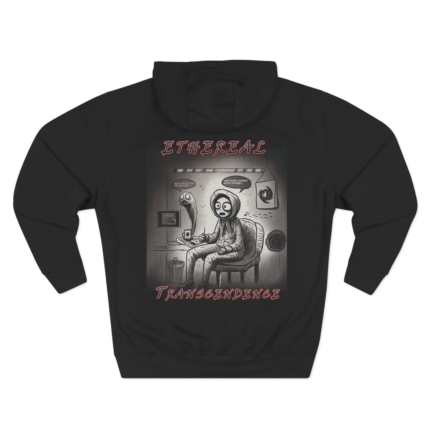 Fleece Hoodie - Existential Crisis Design "School boy"