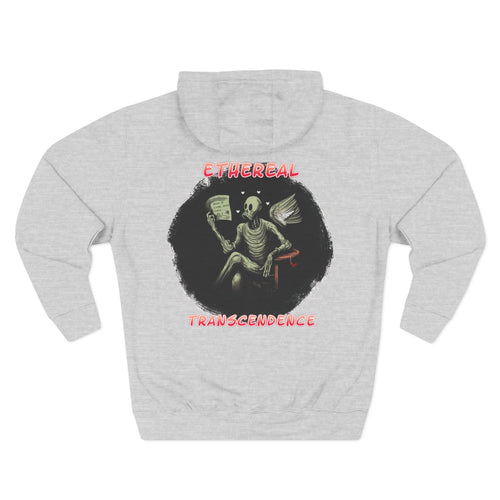 Fleece Hoodie - Existential Crisis Design "How to be Human"