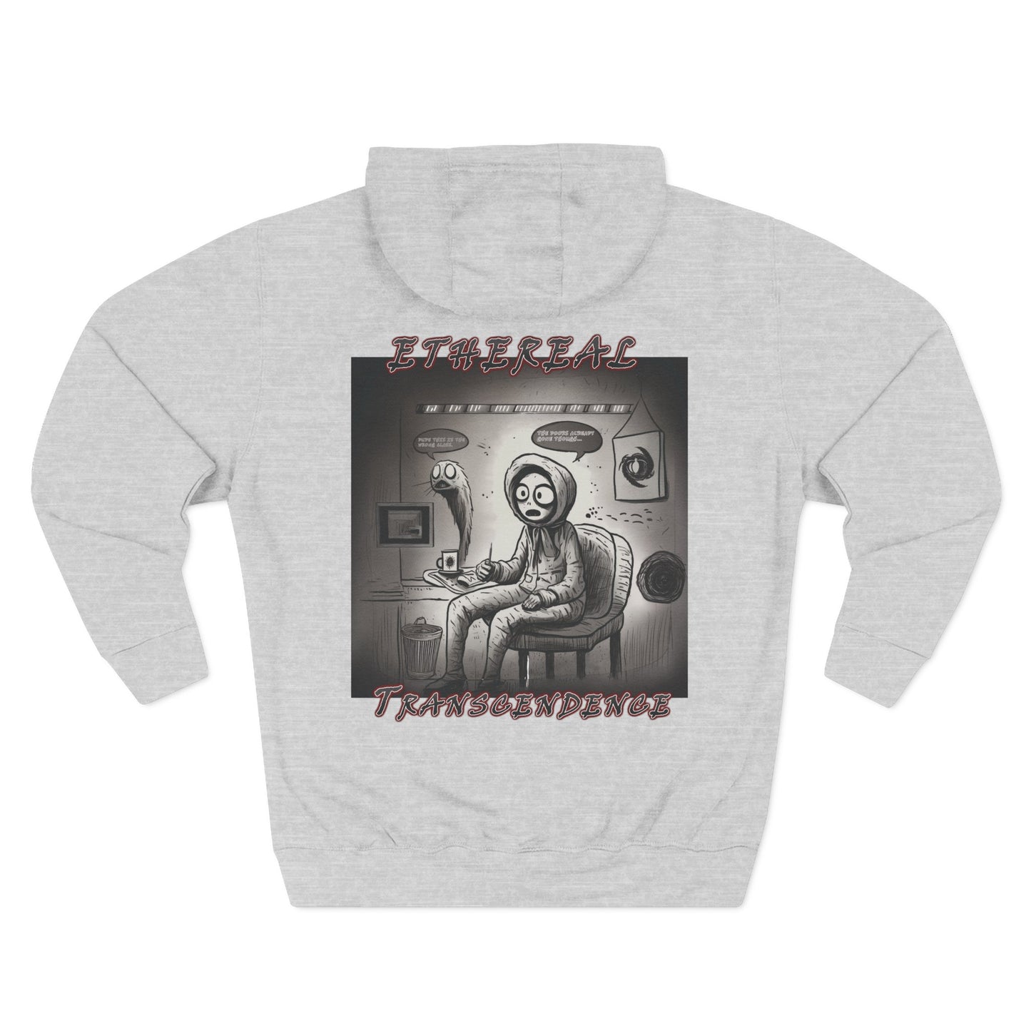 Fleece Hoodie - Existential Crisis Design "School boy"