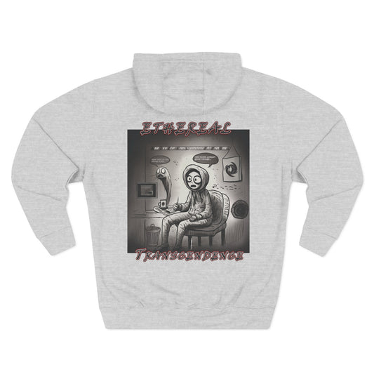 Fleece Hoodie - Existential Crisis Design "School boy"