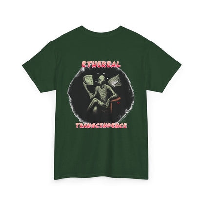 "How to be human" Unisex Heavy Cotton Tee, Casual T-Shirt, Graphic Tee, Unisex Top, Halloween Apparel, Unique Gift