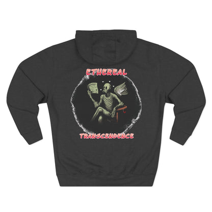 Fleece Hoodie - Existential Crisis Design "How to be Human"